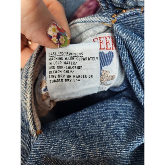 Reversible Vintage 80s/90s Denim / Gray Jean Jacket Coat Women's 22W Heavy - Picture 5 of 10